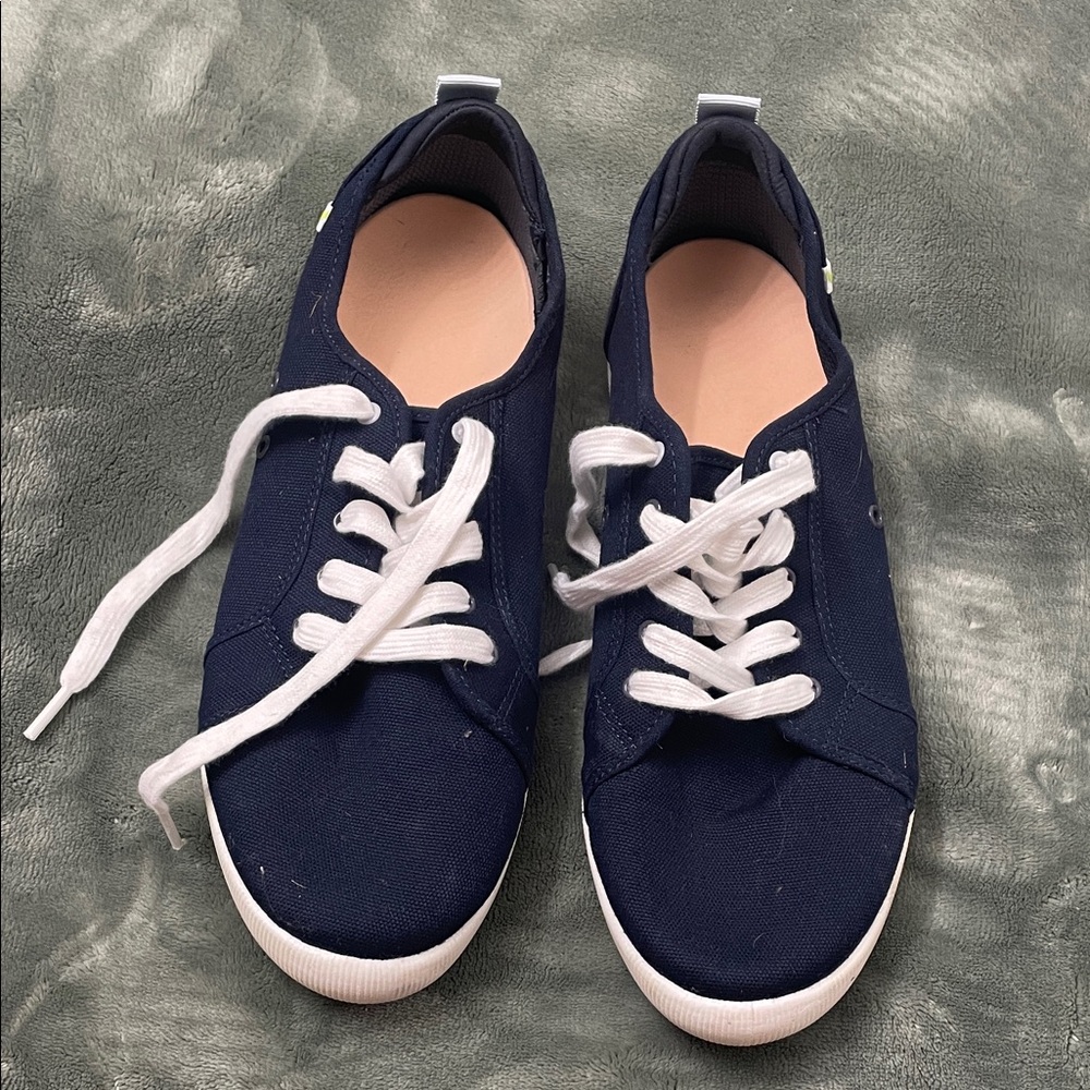 Dr. Scholl's Dark Blue Canvas Sneakers